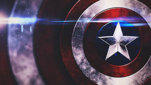 Captain America's Shield Of Strength Wallpaper