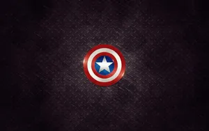 Captain America Shield Dark Background Wallpaper