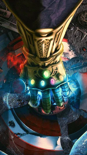 Captain America Shield Iphone Infinity Gauntlet Broken Wallpaper