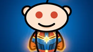 Captain Marvel Snoo Reddit Wallpaper