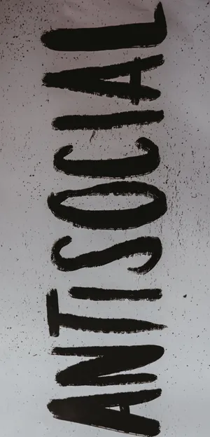 Caption: A Strong Message In Graffiti Art - Anti Social Wallpaper