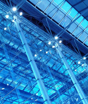 Caption: An Icy Landscape Reflecting The Azure Sky Wallpaper