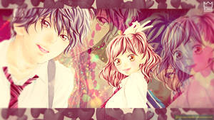 Caption: Ao Haru Ride - Unspoken Feelings Wallpaper