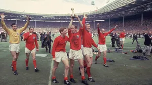 Caption: Bobby Moore - The Embodiment Of Football Excellence Wallpaper