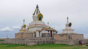 Caption: Breathtaking View Of Erdene Zuu Monastery, Mongolia Wallpaper