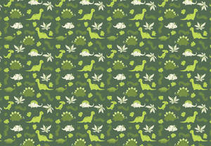 Caption: Colorful Cute Dinosaurs Fun Pattern Wallpaper