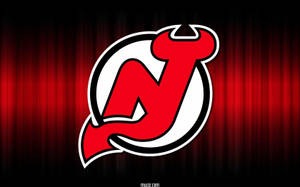 Caption: Emblematic Logo Of New Jersey Devils Hockey Team Wallpaper