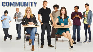 Caption: Enthusiastic Cast Of Community First Season Wallpaper