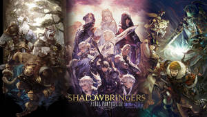 Caption: Ffxiv Shadowbringers Epic Game Battle Scene Wallpaper
