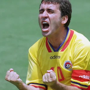 Caption: Gheorghe Hagi In Action During The 1994 World Cup Wallpaper