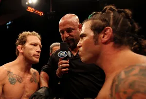 Caption: Gray Maynard Gearing Up For A Fighting Bout Wallpaper
