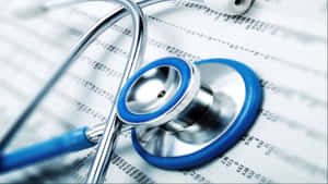 Caption: High Definition Medical Stethoscope Up Close Wallpaper