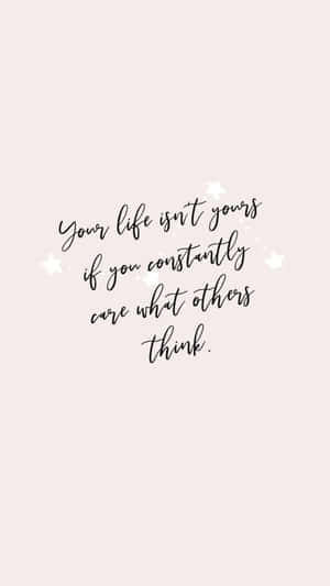 Caption: Inspirational Marble Quote Wallpaper Wallpaper