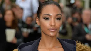 Caption: Jourdan Dunn Graces In Elegant Off-the-shoulder Dress. Wallpaper
