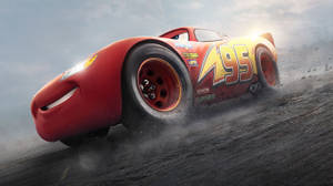 Caption: Lightning Mcqueen: Back On Track Wallpaper