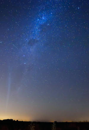 Caption: Lustrous Night Sky For Ios 7 Wallpaper