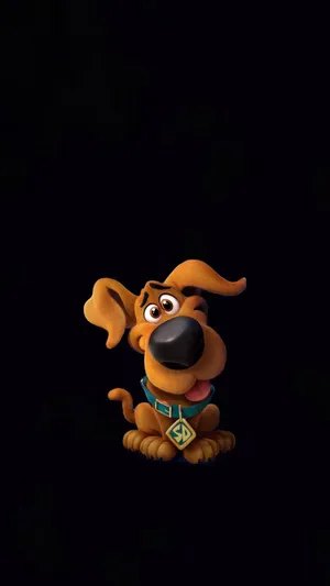 Caption: Mysterious And Dashing Scooby-doo On 2k Amoled Wallpaper