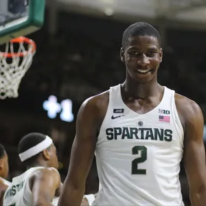 Caption: Power Rookie Jaren Jackson Jr In Action Wallpaper