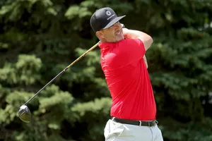 Caption: Pro Golfer Scott Piercy In Action Wallpaper