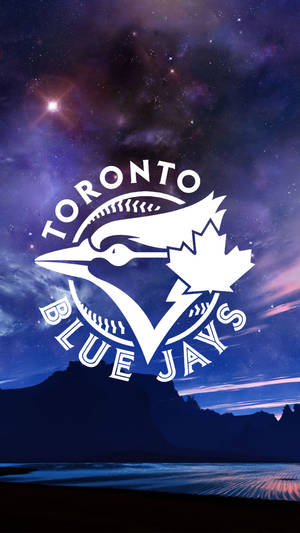 Caption: Sharp, All-white Toronto Blue Jays Logo Wallpaper