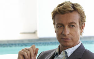 Caption: Simon Baker As Patrick Jane In The Mentalist Wallpaper