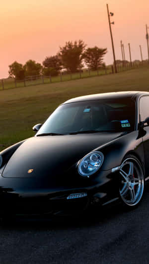 Caption: Sleek Porsche Iphone Wallpaper Wallpaper