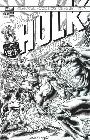 Caption: Stark Contrast In Marvel Universe: Marvel Black And White Artwork Wallpaper