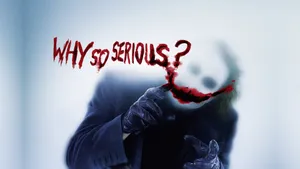 Caption: The Dark Knight's Joker In 4k Ultra Hd Displaying His Iconic Catchphrase Wallpaper
