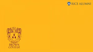 Caption: The Majestic Brown College Logo Of Rice University Wallpaper