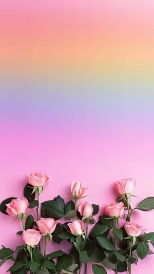 Caption: Vibrant Rainbow Flower For Iphone Wallpaper Wallpaper