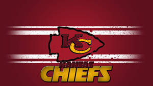 Caption: Vintage Kc Chiefs Logo Wallpaper