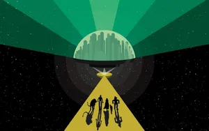 Caption: Wizard Of Oz In Space Wallpaper