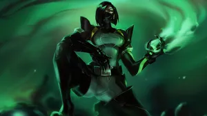 Captivating 1366x768 Valorant Themed-wallpaper Wallpaper