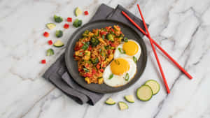 Captivating Breakfast Spread Wallpaper