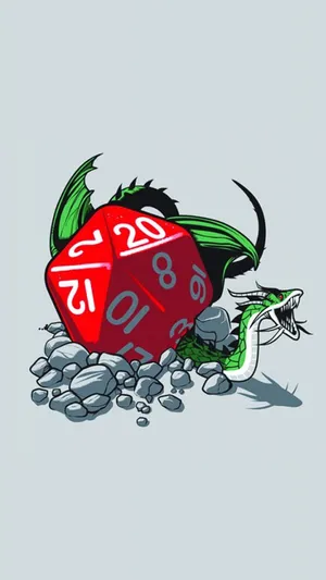 Captivating D20 Dice Wallpaper Wallpaper