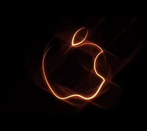 Captivating Full Hd Flaming Apple Wallpaper