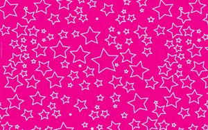 Captivating Pink Stars In The Night Sky Wallpaper