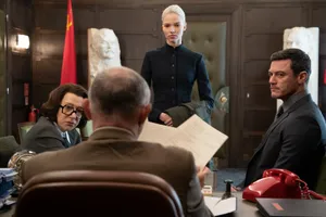 Captivating Portrait Of Luke Evans Wallpaper