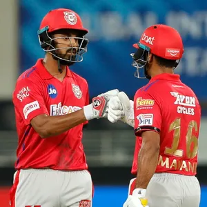 Captivating Swing: Punjab Kings Cricketer, Kl Rahul In Action Wallpaper