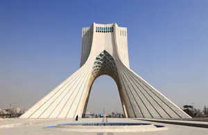 Captivating View Of Azadi Tower In Tehran, Iran Wallpaper