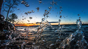 Captivating Water Splash In 32k Ultra Hd Nature Wallpaper