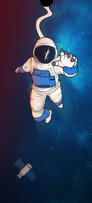 Captivation Cartoon Spaceman Wallpaper