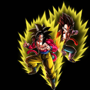 Capturing Power Unleashed: Ssj4 Goku Wallpaper