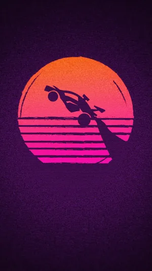 Car Silhouette Rocket League Iphone Wallpaper