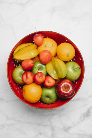 Carambola Bowl Of Mixed Fruits Wallpaper