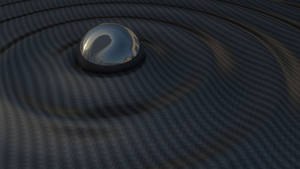 Carbon Fiber Water Droplet Wallpaper