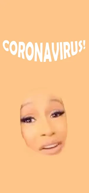 Cardi B Coronavirus Funny Meme Wallpaper