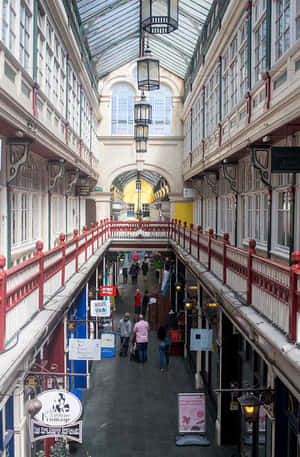 Cardiff Castle Quarter Arcades Wallpaper