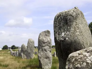 Carnac Stones Alignment Close Up Shot Wallpaper