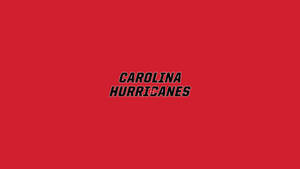 Carolina Hurricanes On Red Background Wallpaper